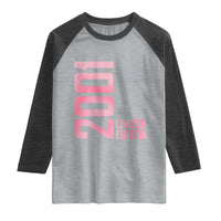 Vintage 25th Birthday Limited Edition 2001 Gift Raglan Shirt