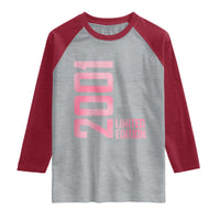Vintage 25th Birthday Limited Edition 2001 Gift Raglan Shirt