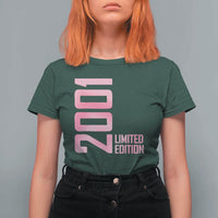 Vintage 25th Birthday Limited Edition 2001 Gift T Shirt For Women