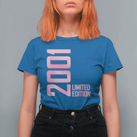 Vintage 25th Birthday Limited Edition 2001 Gift T Shirt For Women