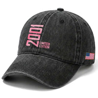 Vintage 25th Birthday Limited Edition 2001 Gift Washed Cotton Baseball Cap