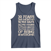 Vintage 30th Birthday Gift Tank Top 30 Years Of Being Awesome