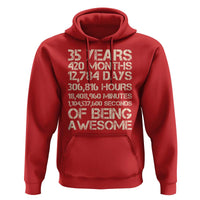 Vintage 35th Birthday Gift Hoodie 35 Years Of Being Awesome
