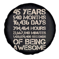 Vintage 45th Birthday Gift Spare Tire Cover 45 Years Of Being Awesome