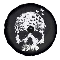 Dark Gothic Graphic Skull Floral Butterfly Spare Tire Cover