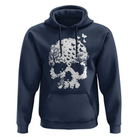 Dark Gothic Graphic Skull Floral Butterfly Hoodie