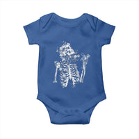 Gothic Grunge Floral Skeleton Baby Onesie Dark Alternative Aesthetic For Women