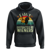 Easily Distracted By Wieners Hoodie Funny Dachshund Dog In A Hot Dog Costume - Wonder Print Shop