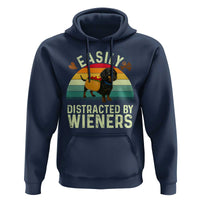 Easily Distracted By Wieners Hoodie Funny Dachshund Dog In A Hot Dog Costume - Wonder Print Shop