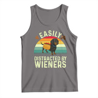 Easily Distracted By Wieners Tank Top Funny Dachshund Dog In A Hot Dog Costume - Wonder Print Shop