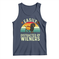 Easily Distracted By Wieners Tank Top Funny Dachshund Dog In A Hot Dog Costume - Wonder Print Shop