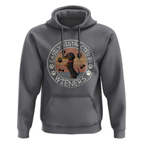 Easily Distracted By Wieners Hoodie Dachshund Dog Lover Retro Sunset - Wonder Print Shop