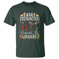 Christmas Dachshund T Shirt Funny Easily Distracted By Wieners - Wonder Print Shop