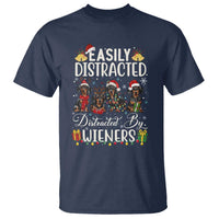 Christmas Dachshund T Shirt Funny Easily Distracted By Wieners - Wonder Print Shop