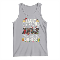 Christmas Dachshund Tank Top Funny Easily Distracted By Wieners - Wonder Print Shop