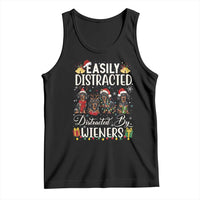 Christmas Dachshund Tank Top Funny Easily Distracted By Wieners - Wonder Print Shop