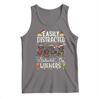 Christmas Dachshund Tank Top Funny Easily Distracted By Wieners - Wonder Print Shop