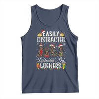 Christmas Dachshund Tank Top Funny Easily Distracted By Wieners - Wonder Print Shop