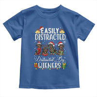 Christmas Dachshund Toddler T Shirt Funny Easily Distracted By Wieners - Wonder Print Shop