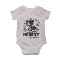 Funny Cowboy Dog Baby Onesie Howdy Dachshund Vintage Western - Wonder Print Shop