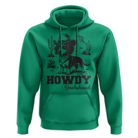 Funny Cowboy Dog Hoodie Howdy Dachshund Vintage Western - Wonder Print Shop