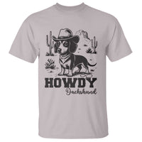 Funny Cowboy Dog T Shirt Howdy Dachshund Vintage Western - Wonder Print Shop