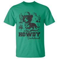 Funny Cowboy Dog T Shirt Howdy Dachshund Vintage Western - Wonder Print Shop