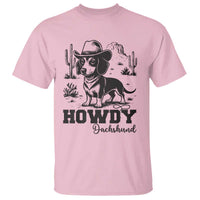 Funny Cowboy Dog T Shirt Howdy Dachshund Vintage Western - Wonder Print Shop