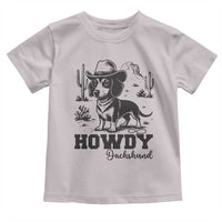 Funny Cowboy Dog Toddler T Shirt Howdy Dachshund Vintage Western - Wonder Print Shop