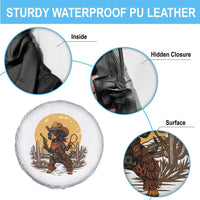 Funny Dachshund Cowboy Spare Tire Cover Western Wiener Dog - Wonder Print Shop