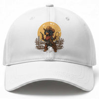 Funny Dachshund Cowboy Baseball Cap Western Wiener Dog