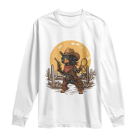 Funny Dachshund Cowboy Long Sleeve Shirt Western Wiener Dog - Wonder Print Shop