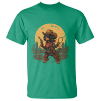 Funny Dachshund Cowboy T Shirt Western Wiener Dog - Wonder Print Shop