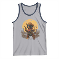 Funny Dachshund Cowboy Tank Top Western Wiener Dog - Wonder Print Shop