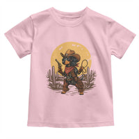 Funny Dachshund Cowboy Toddler T Shirt Western Wiener Dog - Wonder Print Shop