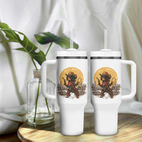 Funny Dachshund Cowboy Tumbler With Handle Western Wiener Dog