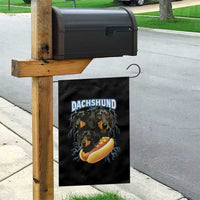 Dog Meme Garden Flag Funny Dachshund Dog In A Hot Dog Costume - Wonder Print Shop