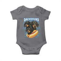 Dog Meme Baby Onesie Funny Dachshund Dog In A Hot Dog Costume - Wonder Print Shop