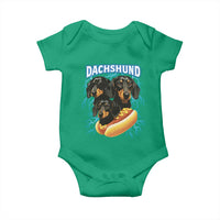 Dog Meme Baby Onesie Funny Dachshund Dog In A Hot Dog Costume - Wonder Print Shop