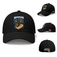 Dog Meme Baseball Cap Funny Dachshund Dog In A Hot Dog Costume