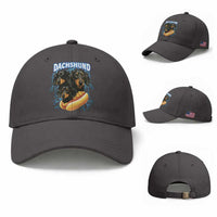 Dog Meme Baseball Cap Funny Dachshund Dog In A Hot Dog Costume