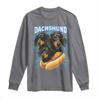 Dog Meme Long Sleeve Shirt Funny Dachshund Dog In A Hot Dog Costume - Wonder Print Shop