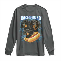Dog Meme Long Sleeve Shirt Funny Dachshund Dog In A Hot Dog Costume - Wonder Print Shop