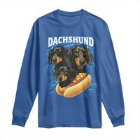 Dog Meme Long Sleeve Shirt Funny Dachshund Dog In A Hot Dog Costume - Wonder Print Shop