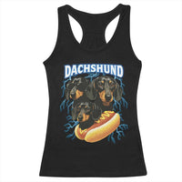 Dog Meme Racerback Tank Top Funny Dachshund Dog In A Hot Dog Costume - Wonder Print Shop