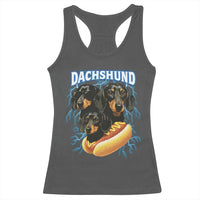 Dog Meme Racerback Tank Top Funny Dachshund Dog In A Hot Dog Costume - Wonder Print Shop