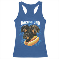 Dog Meme Racerback Tank Top Funny Dachshund Dog In A Hot Dog Costume - Wonder Print Shop