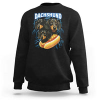 Dog Meme Sweatshirt Funny Dachshund Dog In A Hot Dog Costume - Wonder Print Shop