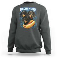 Dog Meme Sweatshirt Funny Dachshund Dog In A Hot Dog Costume - Wonder Print Shop