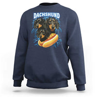 Dog Meme Sweatshirt Funny Dachshund Dog In A Hot Dog Costume - Wonder Print Shop